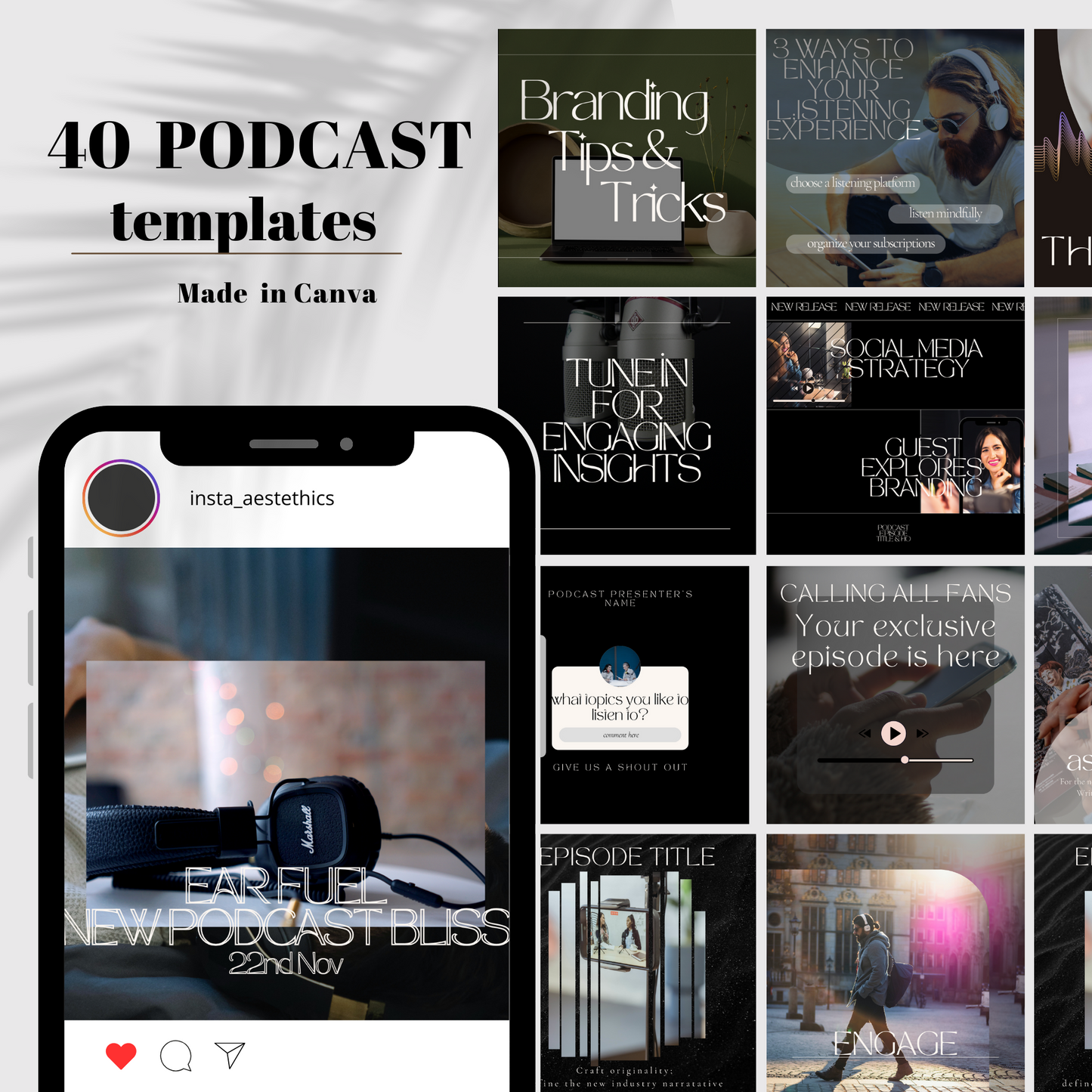 Podcast templates