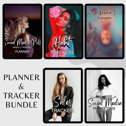 Planner & Tracker Bundle - Low Ticket Bundle